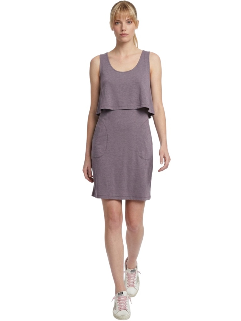 Indygena STOK Dress Sustainable Lenzing™ Jersey Knit Empire Waist Cinch Pockets